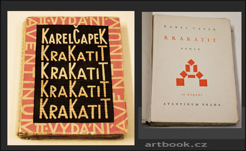ČAPEK; KAREL: KRAKATIT. - 1924.  2. vyd.