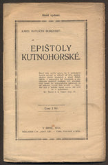 HAVLÍČEK BOROVSKÝ, KAREL: EPIŠTOLY KUTNOHORSKÉ. - 1921.