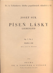 SUK, JOSEF: PÍSEŇ LÁSKY. - 1942.