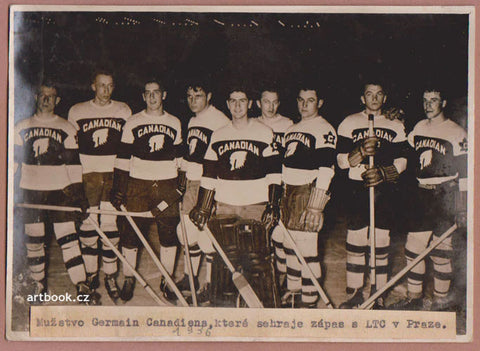 Fotografie - Lední hokej, German Canadiens, 1936.