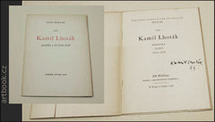 KAMIL LHOTÁK. Grafika z let 1944-1949. Katalog výstavy s podpisem Kamila Lhotáka.