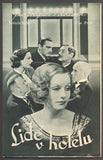 LIDÉ V HOTELU. - Bio-program v obrazech 1935.