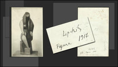 JACQUES LIPCHITZ.  - 1917. Originální fotografie (225x145); na rubu vlastnoruční podpis s názvem díla a datem 1917. /q/