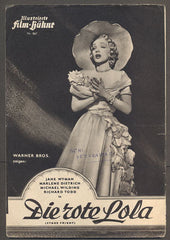 Marlene Dietrich, Alfred Hitchcock - DIE ROTE LOLA (Hrůza na jevišti). - 1950. Illustrierte Film-Bühne.