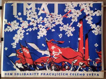 1. MÁJ - DEN SOLIDARITY PRACUJÍCÍCH CELÉHO SVĚTA. - Adolf Zábranský, 1970.