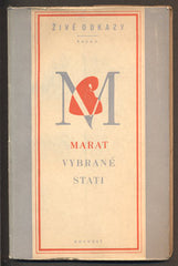 MARAT, JEAN PAUL: VYBRANÉ STATI. - 1952.