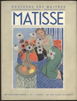 CASSOU, JEAN: COULEURS DES MAITRES - MATISSE. - 1939.