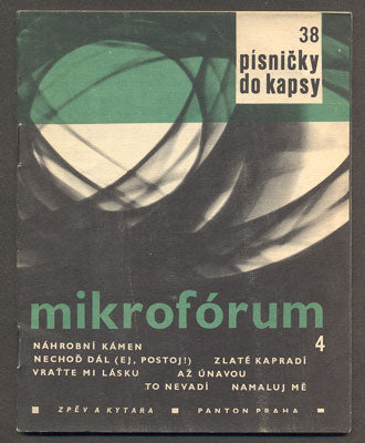 MIKROFÓRUM 4. - PÍSNIČKY DO KAPSY 38. - 1968. /písničky/noty/