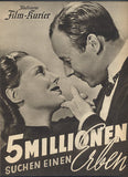 FÜNF MILLIONEN SUCHEN EINEN ERBEN / PĚT MILIONŮ HLEDÁ DĚDICE. - 1938. Illustrierter Film-Kurier.