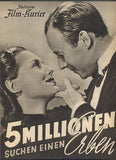 FÜNF MILLIONEN SUCHEN EINEN ERBEN / PĚT MILIONŮ HLEDÁ DĚDICE. - 1938. Illustrierter Film-Kurier.