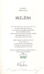 ŠIKTANC, KAREL: MUŽ A ŽENA. - 1992.