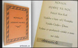 Konůpek - NOVALIS: HYMNY NA NOC. Ex libris Josef Váchal. - (1916).
