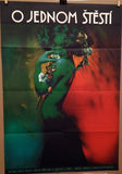 O JEDNOM ŠTĚSTÍ. - 1974. Filmový plakát.
