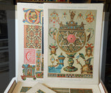 ORNAMENT. / JULIUS SKUHRAVÝ. 100 barevných chromolitografií, volné listy!! - 1906.