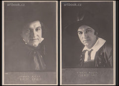 OTAKAR MAŘÁK, český operní pěvec, tenor. Opera Bohéma, role Rudolf. Opera Carmen, role José. - 1916.