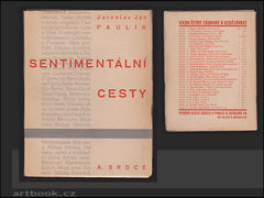 PAULÍK; JAROSLAV JAN: SENTIMENTÁLNÍ CESTY. - 1931. Obálka FRANTIŠEK MUZIKA.