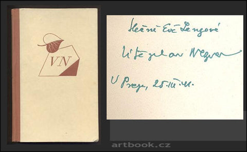 NEZVAL; VÍTĚZSLAV: PĚT MINUT ZA MĚSTEM. - 1940. Podpis autora.