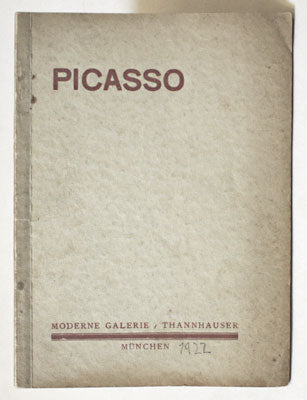 PICASSO - Pablo Ruiz Picasso.  Galerie Thannhauser,. 1922.