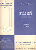 BLODEK, VIL.: PÍSEŇ (CHANSON). - 1935.