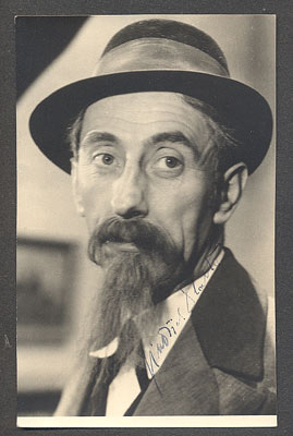 PLACHTA, JINDŘICH. - podpis na fotopohlednici. 40. léta.