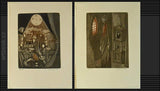 EDGARD ALLAN POE - 1993. 4 lepty JINDŘICH PILEČEK; 190x140, vše sign.