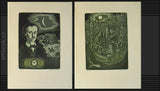 EDGARD ALLAN POE - 1993. 4 lepty JINDŘICH PILEČEK; 190x140, vše sign.