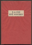 Konůpek - POE, EDGAR ALLAN: DVĚ POVÍDKY. - 1926.
