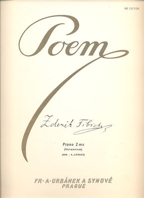 FIBICH, ZD.: POEM. - 1924.