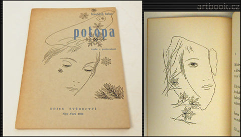 Toyen - HALAS, FRANTIŠEK: POTOPA. Verše z pozůstalosti. - New York, 1956. /exil/