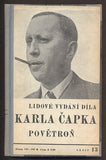 ČAPEK, KAREL: POVĚTROŇ. - 1939.