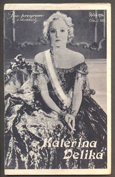 KATEŘINA VELIKÁ. - Bio-program v obrazech 1934.