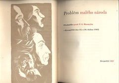 MASARYK, T. G.: PROBLÉM MALÉHO NÁRODA.