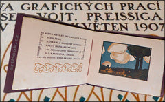 Preissig - VÝSTAVA GRAFICKÝCH PRACÍ A KRESEB VOJT. PREISSIGA. Katalog s orig. barevným dřevorytem. - 1907.