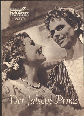 DER FALSCHE PRINZ / FALEŠNÝ PRINC. - Filmový program. 1956.