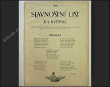 1. máj. 1899. - Slavnostní list k 1. květnu.