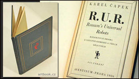 ČAPEK; KAREL: R.U.R. Rossum´s Universal Robots. - 1926. VII. vydání.
