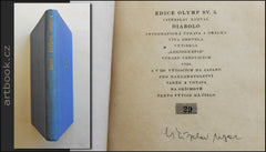 Renč, Vojtěch. Reflexe domova. 1937. / Nezval, Vítězslav. Diabolo. 1926. / Stýblo, M. B. Bloudící motýl. 1941. / Dr. Josef Kořenský: životopisná stať. 1937.