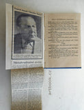 Renč, Vojtěch. Reflexe domova. 1937. / Nezval, Vítězslav. Diabolo. 1926. / Stýblo, M. B. Bloudící motýl. 1941. / Dr. Josef Kořenský: životopisná stať. 1937.