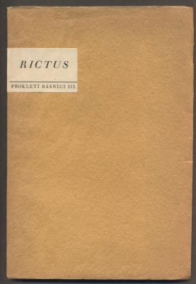 RICTUS, JEHAN. Prokletí básníci sv. III. - 1929, ex. č. 116/400 na papíře Japan Banzay.