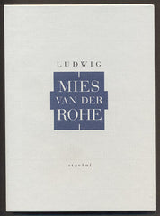 MIES VAN DER ROHE, LUDWIG: STAVĚNÍ. - 2000. De arte.
