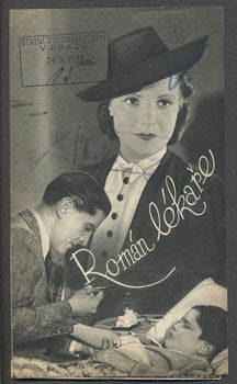 ROMÁN LÉKAŘE. - Filmový program 1939.