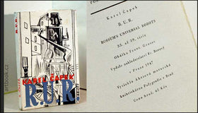 ČAPEK; KAREL: R.U.R. Rossum´s Universal Robots. - Obálka FRANTIŠEK GROSS. 1947.