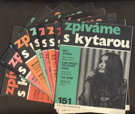 ZPÍVÁME S KYTAROU. - 1971 - 1987. /písničky/noty/