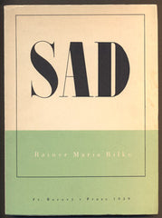 RILKE, RAINER MARIA: SAD. - 1939.