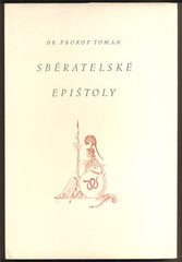 TOMAN, PROKOP: SBĚRATELSKÉ EPIŠTOLY. - 1941.