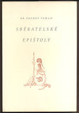 TOMAN, PROKOP: SBĚRATELSKÉ EPIŠTOLY. - 1941.