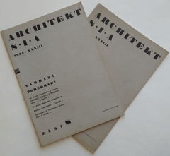ARCHITEKT SIA . - 1934. Časopis československých architektů. /architektura/