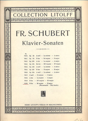 SCHUBERT, FRANZ: KLAVIER - SONATEN.