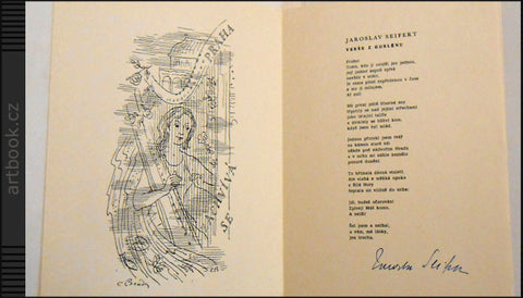 SEIFERT, JAROSLAV: VERŠE Z GOBLÉNU. - 1982.