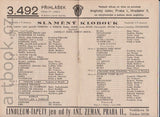 VOSKOVEC A WERICH: SLAMĚNÝ KLOBOUK. - divadelní program, duben 1934.